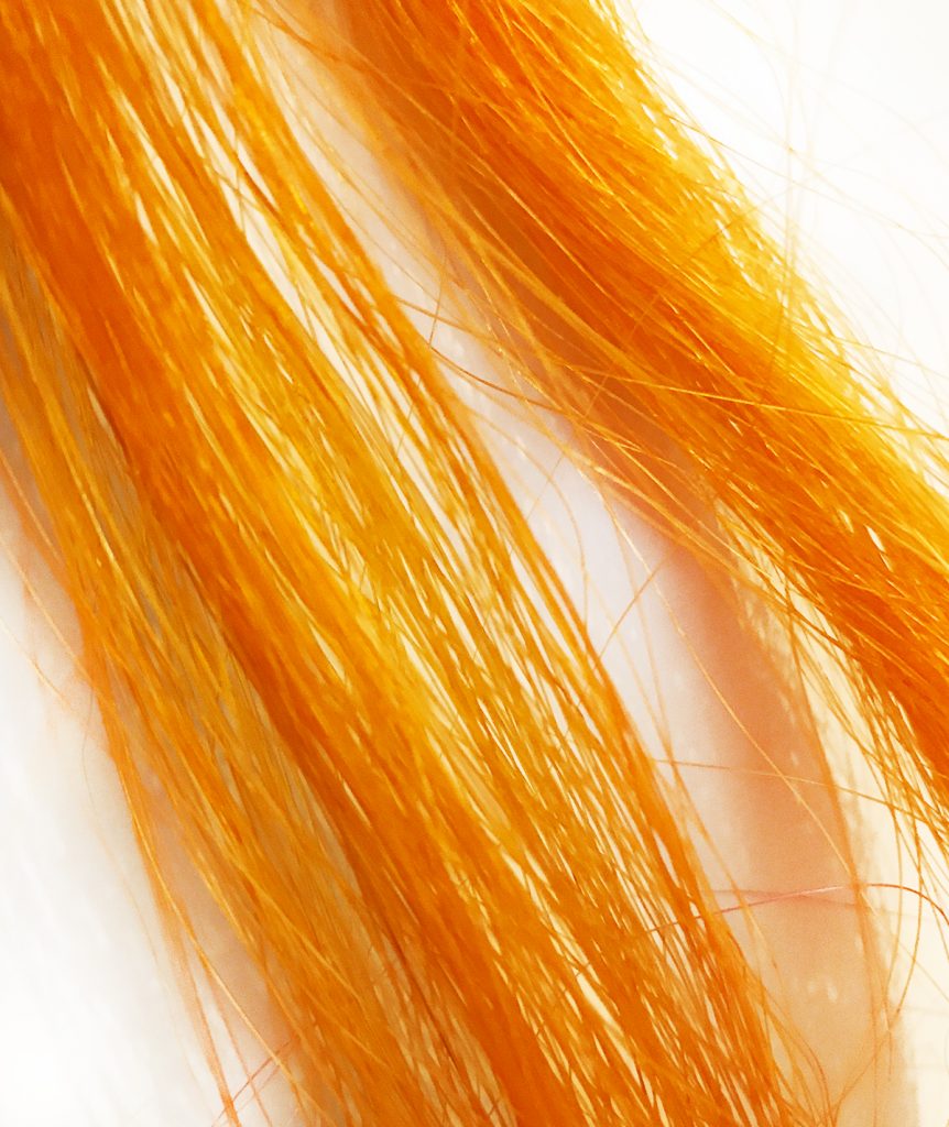 Paardenhaar-armband-Million-Horse-gekleurd-geverfd-oranje